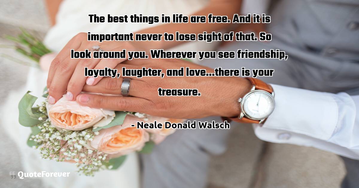 The best things in life are free. And it is ...